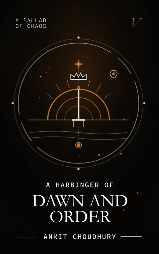 A Harbinger of Dawn and Order — Volume V of A Ballad of Chaos by Ankit Choudhury, front cover