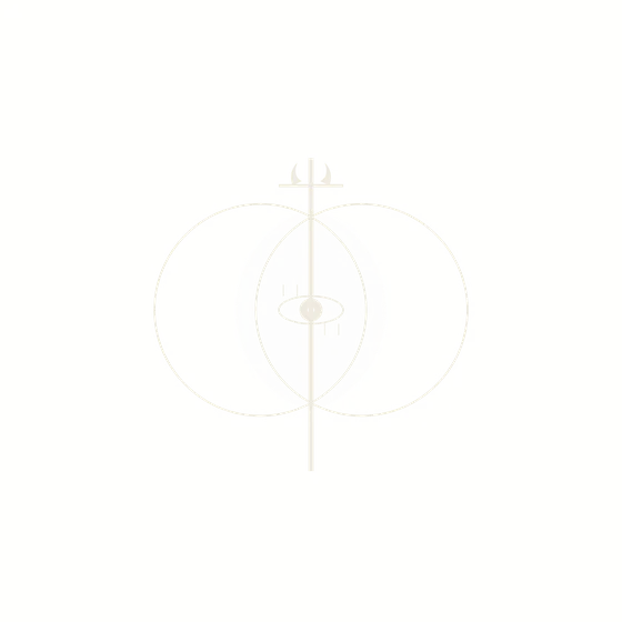 The Book II sigil in bone, on a clear field