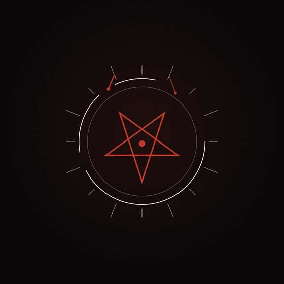 The Book I sigil in color on ink